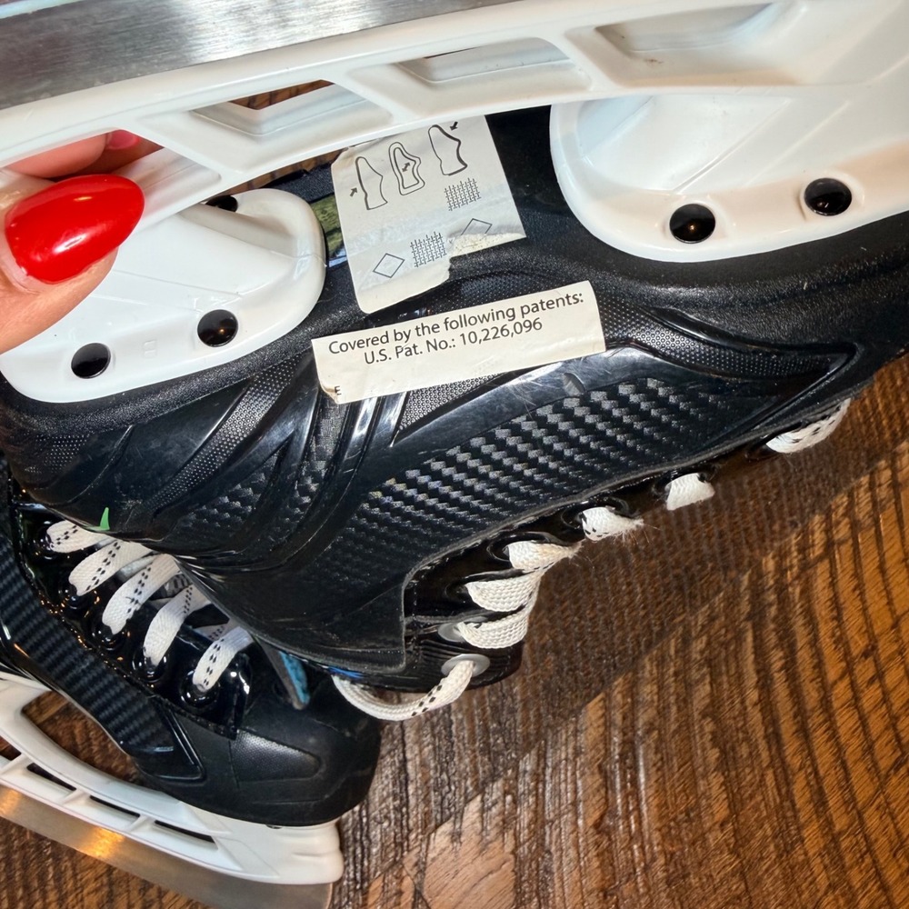 Bauer X-LP Youth Ice Hockey Skates Size 10 Black Blue - Picture 8 of 11